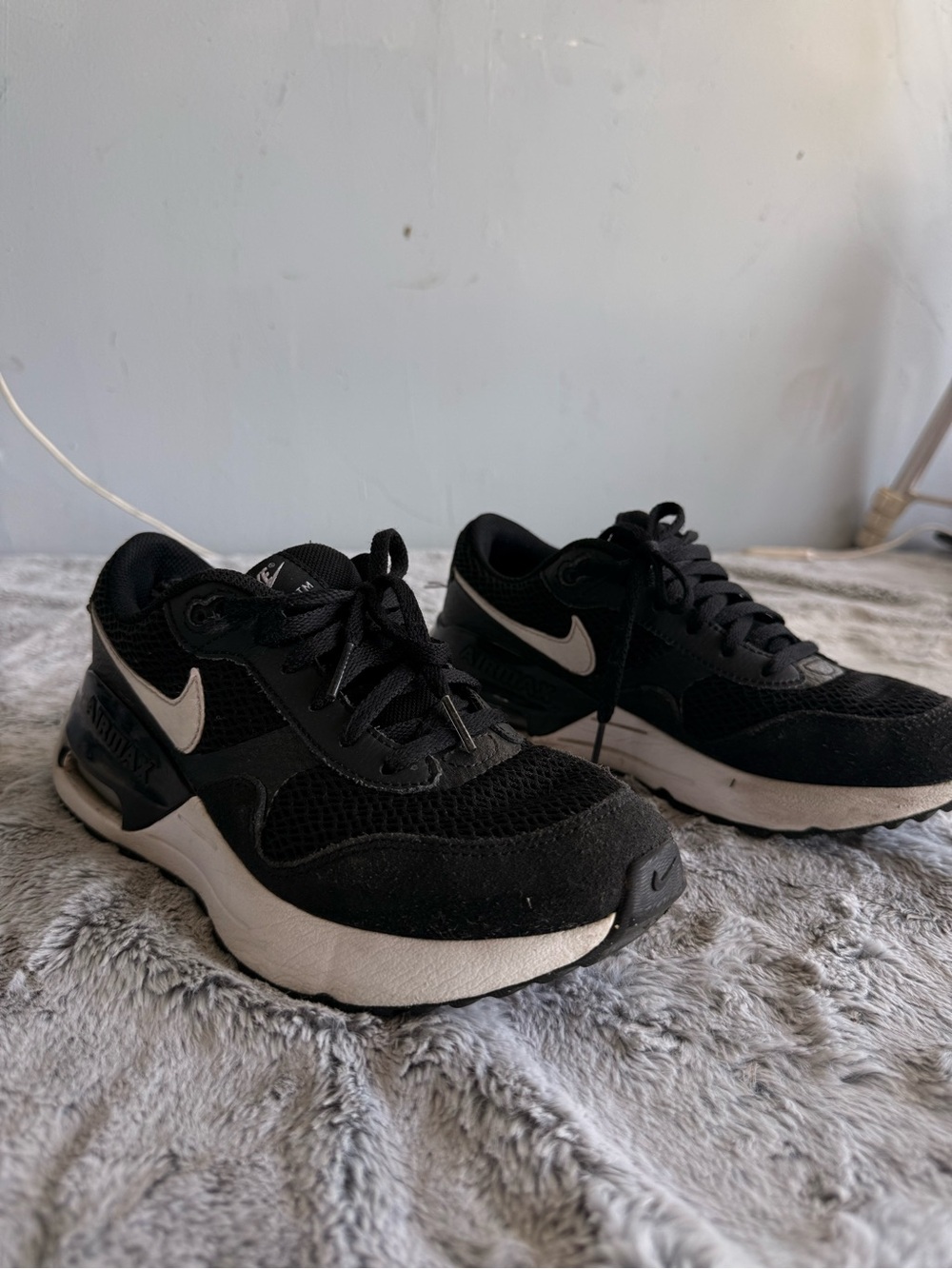 Nike Kids Black and White Low-Top Sneakers